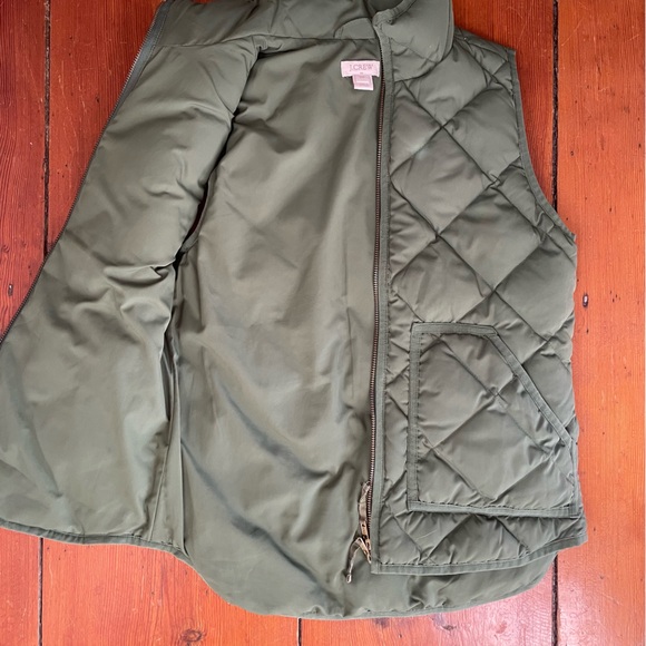 J. Crew Puffer down vest green XXS - Picture 5 of 5